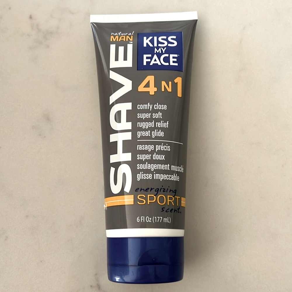 NEW Kiss My Face Natural Man Aqua 4 N 1 Moisture Shave Cream Cruelty Free